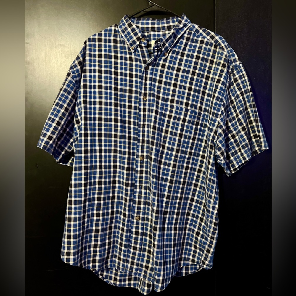 Eddie Bauer S/S Plaid shirt L